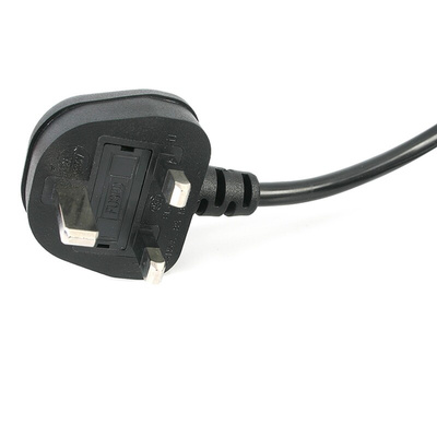 StarTech.com Right Angle CEE 7/7 Plug to Straight IEC C13 Socket Power Cord, 1m