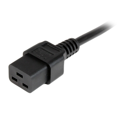 StarTech.com Right Angle CEE 7/7 Plug to Straight IEC C13 Socket Power Cord, 2m