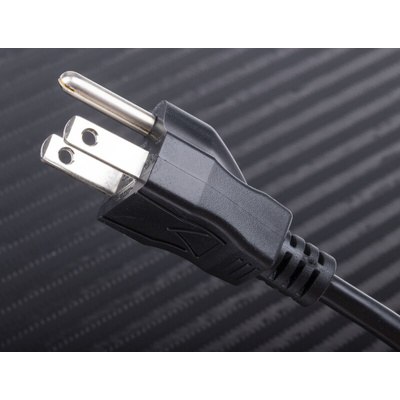 RS PRO IEC C13 Socket to Type B US Plug Plug Power Cord, 2.5m