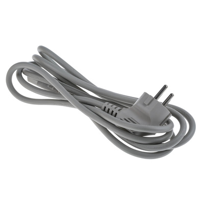 RS PRO IEC C13 Socket to CEE 7/7 Plug Power Cord, 2.5m