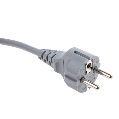 RS PRO IEC C5 Socket to CEE 7/7 Plug Power Cord, 1.5m