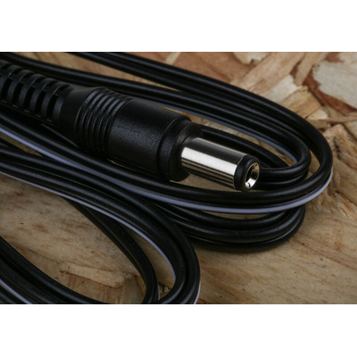 RS PRO 2.5mm DC Power Plug to Unterminated Power Cord, 1.8m