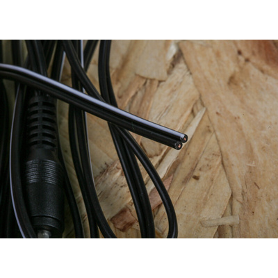 RS PRO 2.5mm DC Power Plug to Unterminated Power Cord, 1.8m