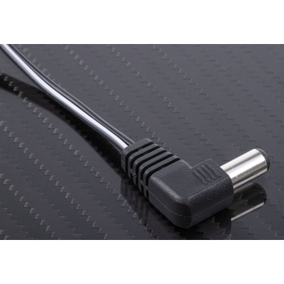 RS PRO 2.1mm DC Power Plug to Unterminated Power Cord, 1.8m