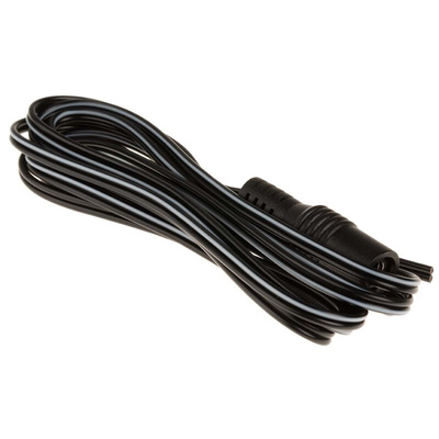 RS PRO 2.1mm DC Power Socket to Unterminated Power Cord, 1.8m