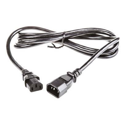 APC IEC C13 Socket to IEC C14 Plug Power Cord, 2.5m