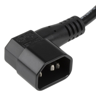 RS PRO IEC C14 Plug to Unterminated Power Cord, 2m