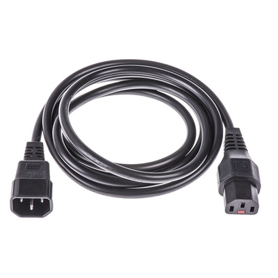 Schaffner IEC C13 Socket to IEC C14 Plug Power Cord