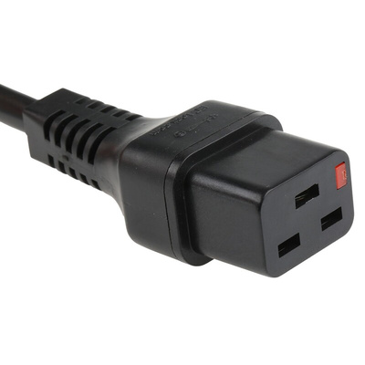 Schaffner IEC C19 Socket to Unterminated Power Cord