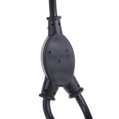 RS PRO IEC C13 x 2 Socket to CEE 7/7 Plug Power Cord, 2.5m