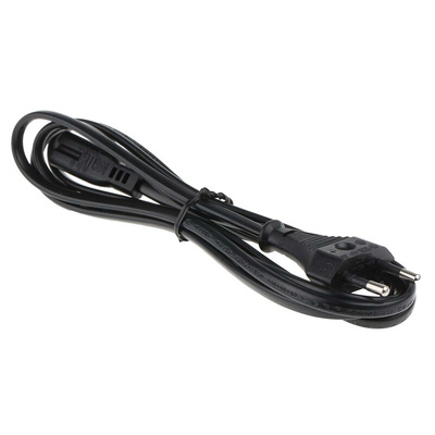 Phihong IEC C7 Socket to Type C Europlug Plug Power Cord, 1.8m