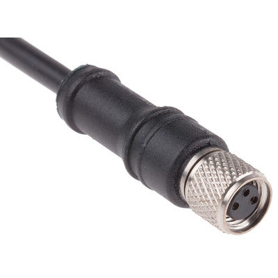 RS PRO Female 3 way M8 to Unterminated Sensor Actuator Cable, 2m