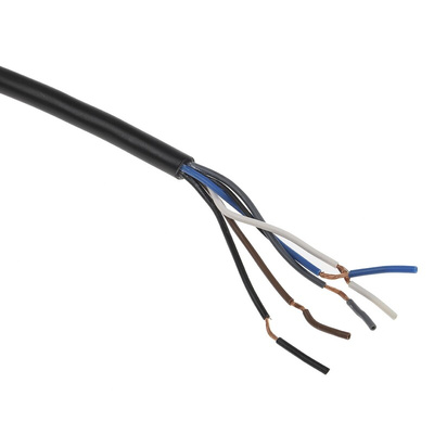 RS PRO Right Angle Female 5 way M12 to Unterminated Sensor Actuator Cable, 5m