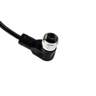 RS PRO Right Angle Female 4 way M12 to Unterminated Sensor Actuator Cable, 5m