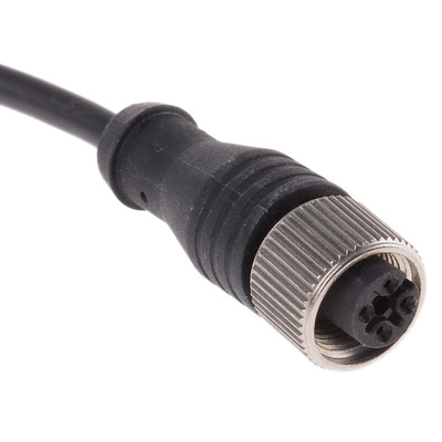 RS PRO Straight Female 4 way M12 to Unterminated Sensor Actuator Cable, 5m