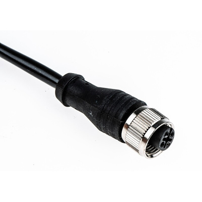 RS PRO Straight Female 4 way M12 to Unterminated Sensor Actuator Cable, 5m