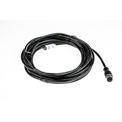 RS PRO Straight Female 4 way M12 to Unterminated Sensor Actuator Cable, 5m