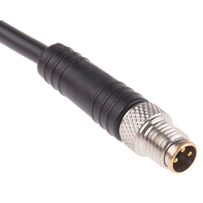 RS PRO Male 3 way M8 to Unterminated Sensor Actuator Cable, 2m