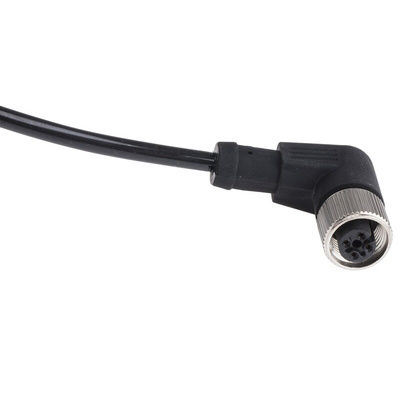 RS PRO Right Angle Female 4 way M12 to Unterminated Sensor Actuator Cable, 2m
