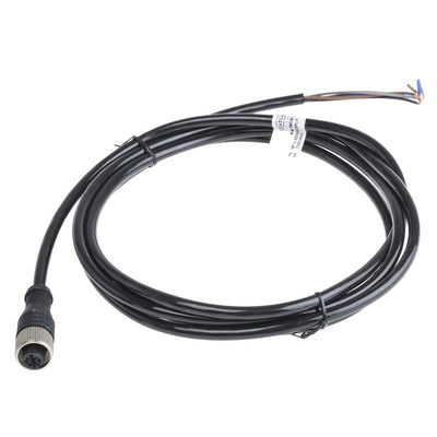 RS PRO Female 4 way M12 to Unterminated Sensor Actuator Cable, 2m