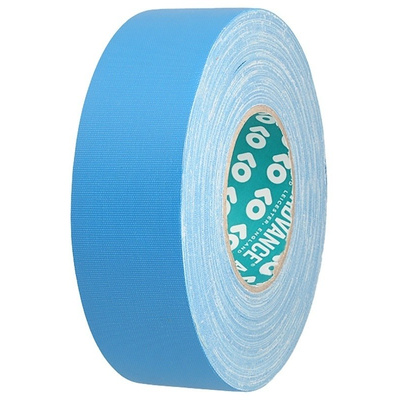 Advance Tapes AT160 Matt Blue Cloth Tape, 12mm x 50m, 0.33mm Thick