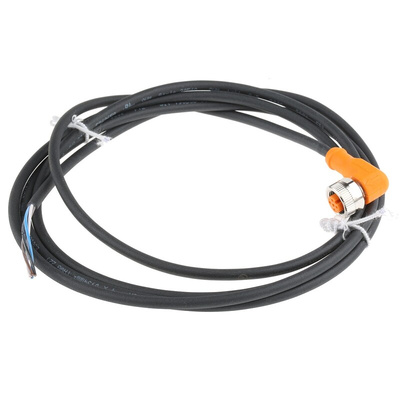 ifm electronic Female 4 way M12 to Unterminated Sensor Actuator Cable, 2m