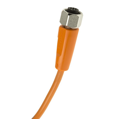 ifm electronic Female 4 way M12 to Unterminated Sensor Actuator Cable, 5m