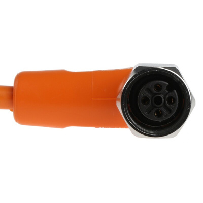 ifm electronic Right Angle Female 4 way M12 to Unterminated Sensor Actuator Cable, 5m
