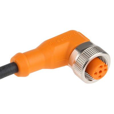 ifm electronic Right Angle Female 4 way M12 to Unterminated Sensor Actuator Cable, 10m