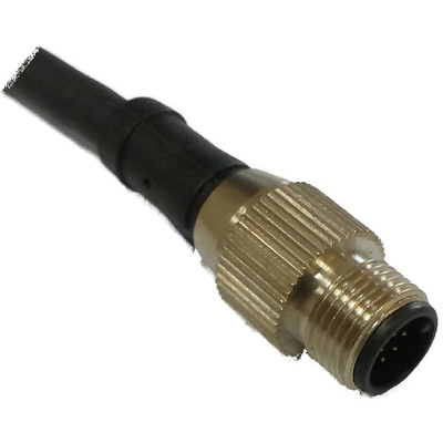 RS PRO Straight Male 12 way M12 to Unterminated Sensor Actuator Cable, 5m