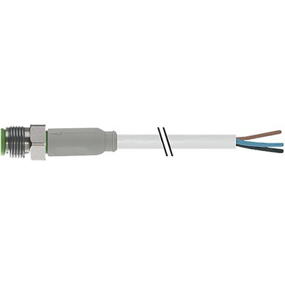 RS PRO Straight Male 4 way M8 to Unterminated Sensor Actuator Cable, 5m