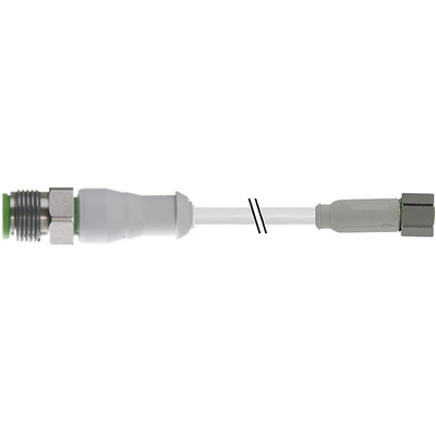 RS PRO Female 4 way M8 to Straight Male 4 way M12 Sensor Actuator Cable, 5m