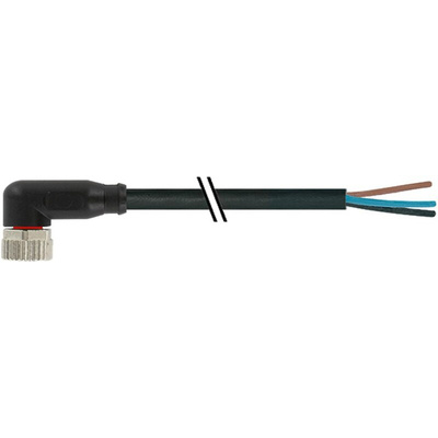 RS PRO Female 3 way M8 to Unterminated Sensor Actuator Cable, 2m