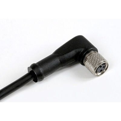 RS PRO Right Angle Female 3 way M8 to Unterminated Sensor Actuator Cable, 2m