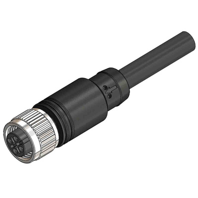 RS PRO 4 way M12 to Unterminated Cable