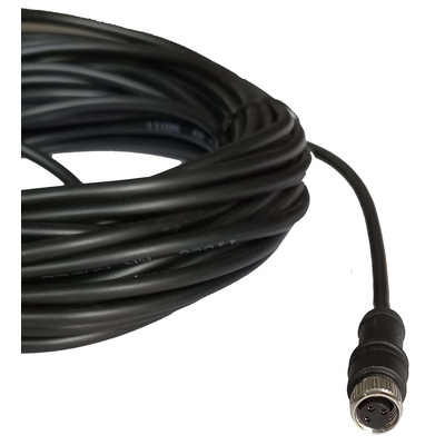 RS PRO Straight Female 3 way M8 to Unterminated Sensor Actuator Cable, 10m