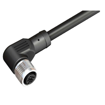 RS PRO Right Angle Female 4 way M12 to Unterminated Sensor Actuator Cable, 20m