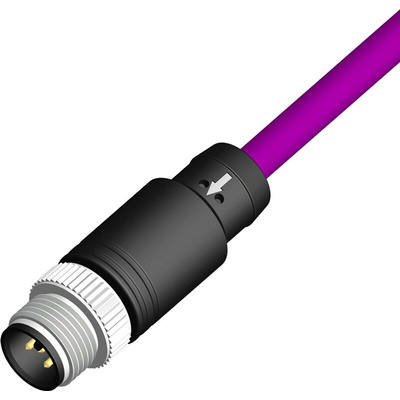 RS PRO Straight Male 5 way M12 to Unterminated Sensor Actuator Cable, 10m