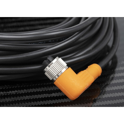 RS PRO Right Angle Female 4 way M12 to Unterminated Sensor Actuator Cable, 10m