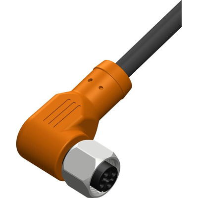 RS PRO Right Angle Female 4 way M12 to Unterminated Sensor Actuator Cable, 5m