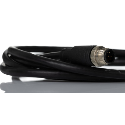 RS PRO Straight Male M12 to Unterminated Sensor Actuator Cable, 2m
