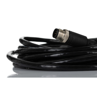 RS PRO Straight Male M12 to Straight Male M12 Sensor Actuator Cable, 5m