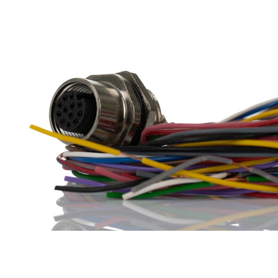 RS PRO Straight Female M12 to Unterminated Sensor Actuator Cable, 500mm