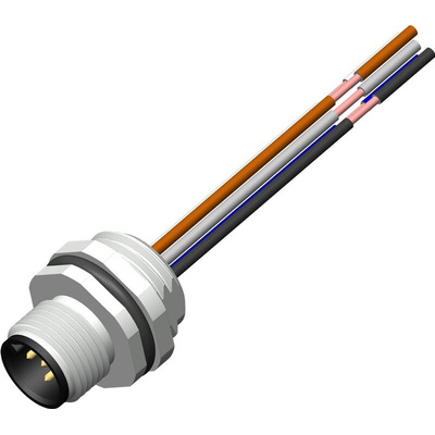 RS PRO Straight Male M12 to Unterminated Sensor Actuator Cable, 500mm