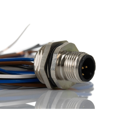 RS PRO Straight Male M12 to Unterminated Sensor Actuator Cable, 500mm