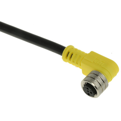Brad from Molex Right Angle Female 3 way M8 to Unterminated Sensor Actuator Cable, 2m