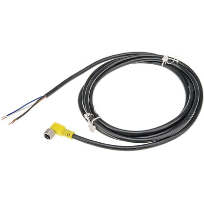 Brad from Molex Right Angle Female 4 way M8 to Unterminated Sensor Actuator Cable, 2m