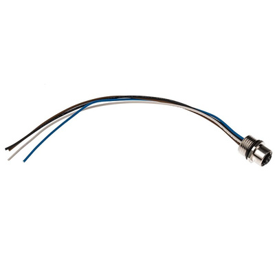 Hirschmann Straight Female 4 way M12 to Unterminated Sensor Actuator Cable, 200mm