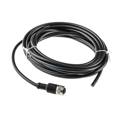 binder Straight Female 4 way M12 to Unterminated Sensor Actuator Cable, 5m