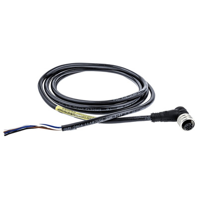 Brad from Molex Right Angle Female 4 way M12 to Unterminated Sensor Actuator Cable, 2m